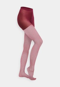 Lindex MINI DOTS - Harisnyanadrágok - dark red