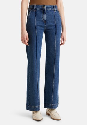 United Colors of Benetton HIGH WAISTED - Flared Jeans - blue