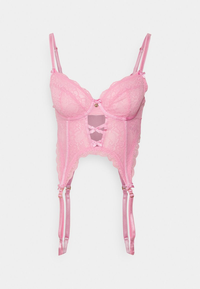 boux avenue pink corset