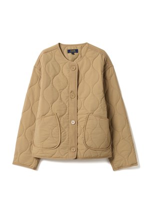 OVS, BEIGE PADDED REGULAR FIT JACKET WITH BUTTONS - Chaqueta de entretiempo - beige marl