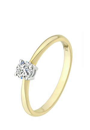 SOLITAIR BRILLIANT ROUND DIAMOND - Prstan - white/gold-coloured