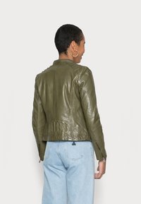 Gipsy by Mauritius GWSALLIE - Casaco de couro - olive oil