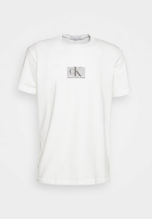 SMALL BOX STRIPE TEE UNISEX - T-shirt imprimé - white