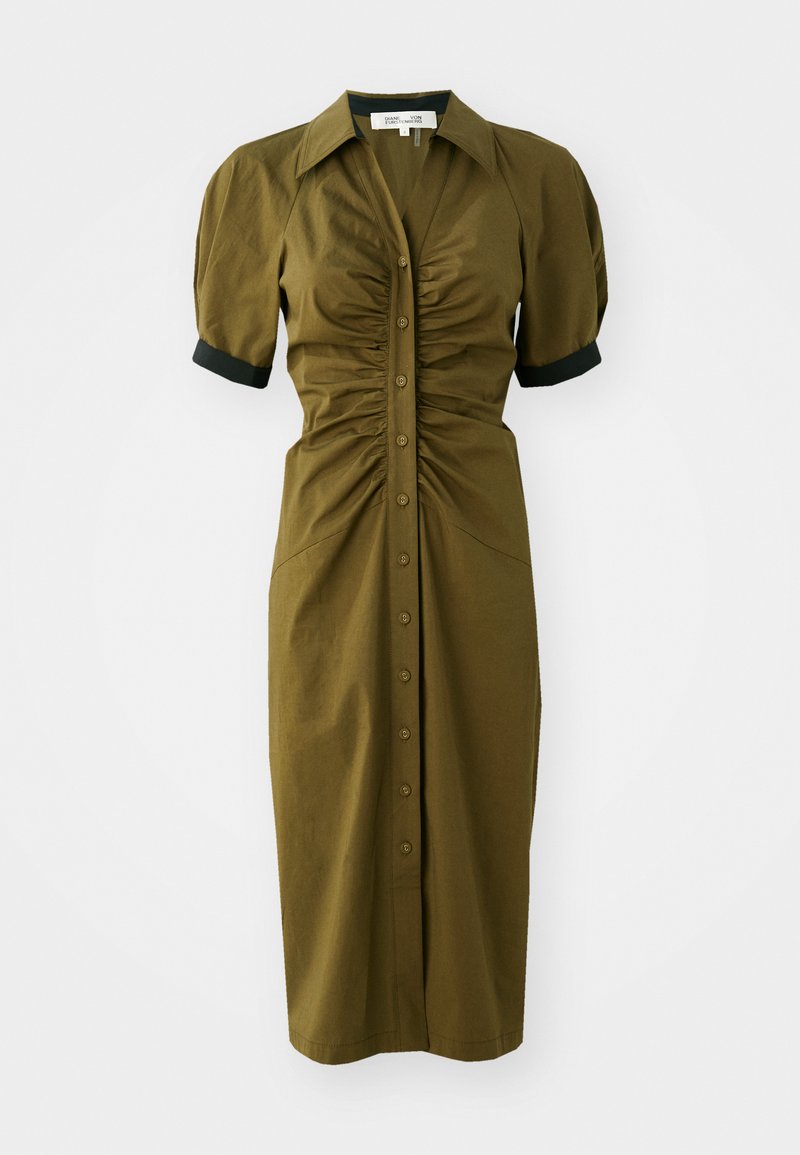 Diane von Furstenberg Blousejurk donkerbruin Diane von Furstenberg Blousejurk donkerbruin