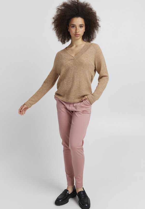 IHKamara - Jumper - mottled beige3
