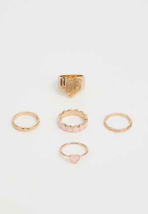5 PACK - Ring - gold-coloured