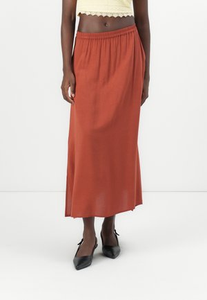 VMEASY SKIRT - Jupe longue - burnt henna