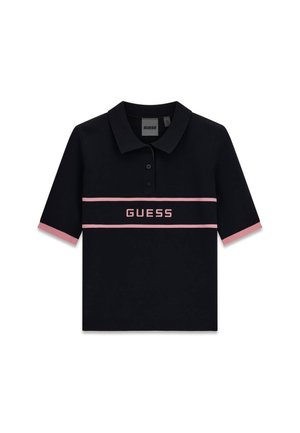Guess, LOGO POLO PULLOVER - Poloshirt - schwarz