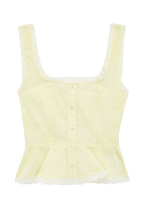 Koton, STRAPPY PEPLUM BLOUSE. - Blusa - yellow