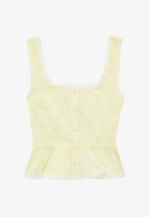 Koton, STRAPPY PEPLUM BLOUSE. - Bluse - yellow