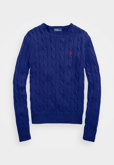 Polo Ralph Lauren CABLE KNIT COTTON CREWNECK SWEATER - Πουλόβερ - rugby royal