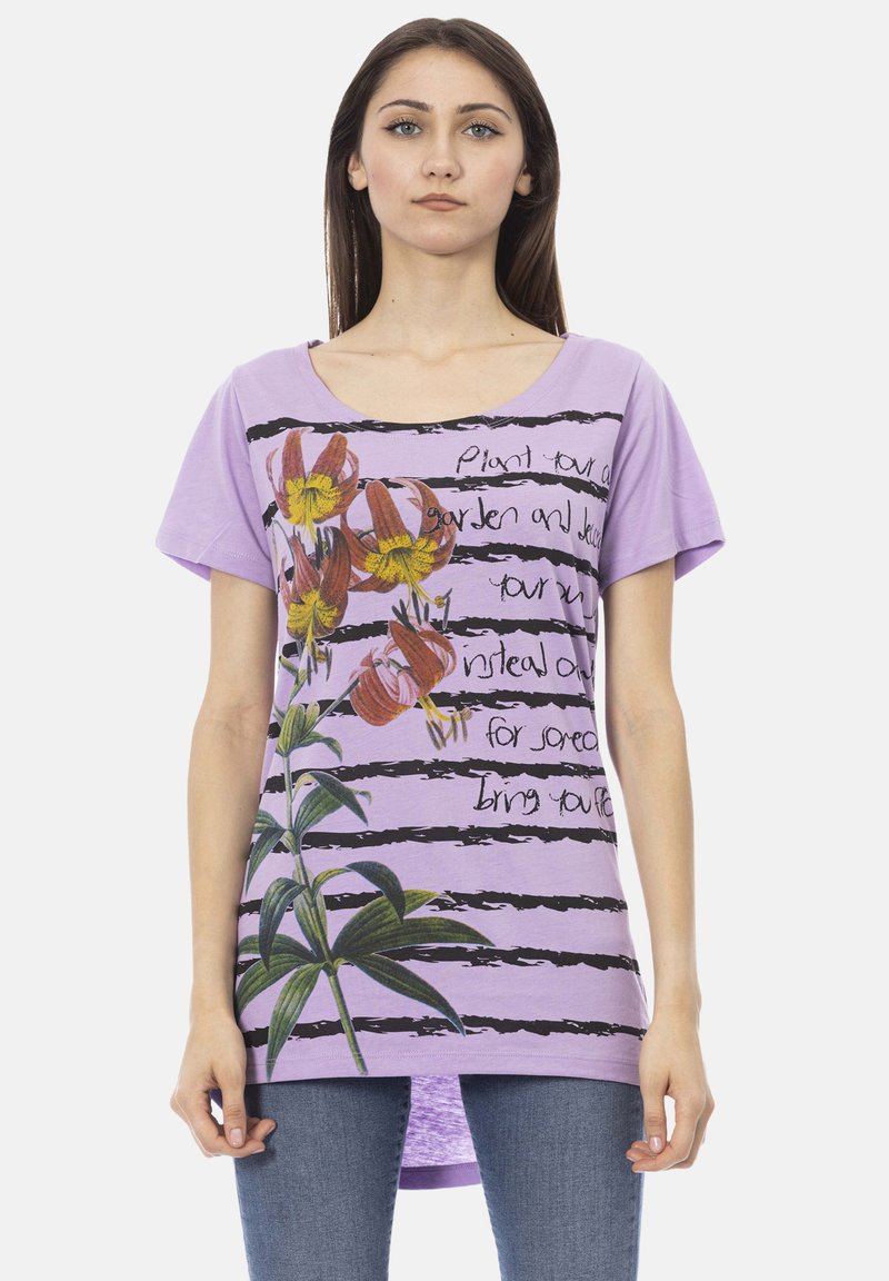 Trussardi Action T-shirt print - lilac