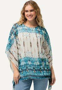 Ulla Popken LEOPARD LAYERED - Bluse - snow white