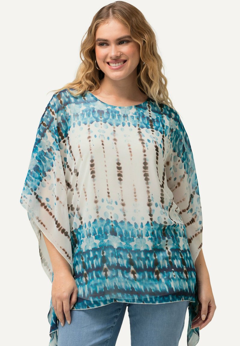 Ulla Popken LEOPARD LAYERED - Bluse - snow white