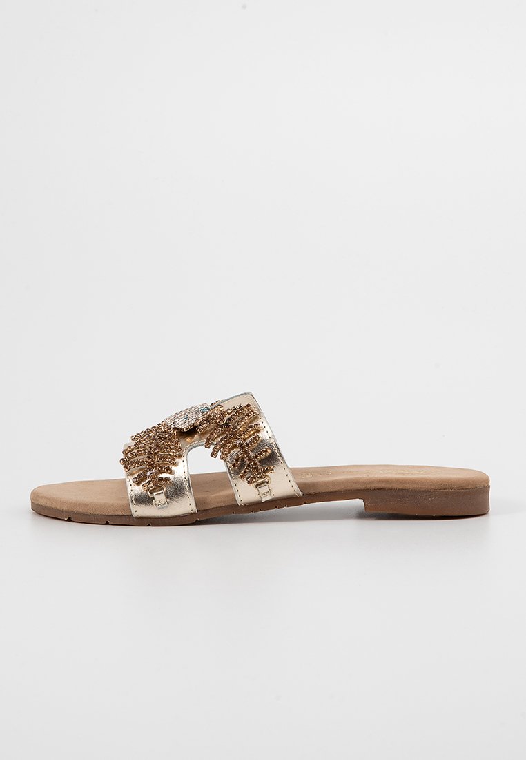 Cassis côte d'azur Mules doré