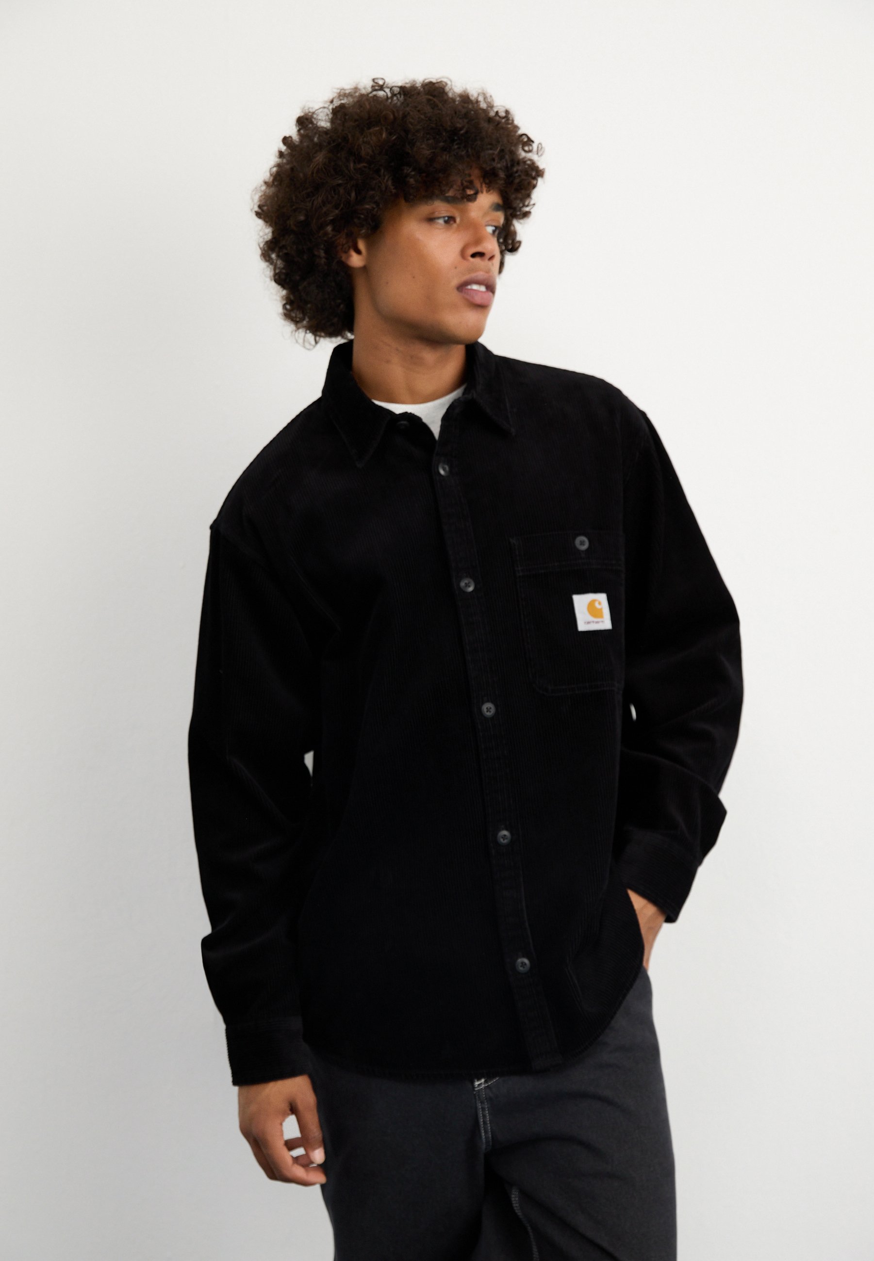 Carhartt WIP FLINT SHIRT - Shirt - black rinsed/black - Zalando