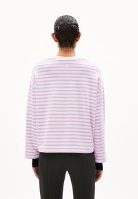 ARMEDANGELS FRANKA STRIPE - Maglietta a manica lunga - lavender light undyed