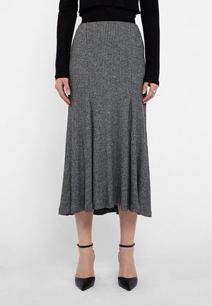 SKIRT - A-lijn rok - black/white