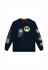 Paradiso Clothing THE NIGHTMARE BEFORE CHRISTMAS FACES AOP - Long sleeved top - navy