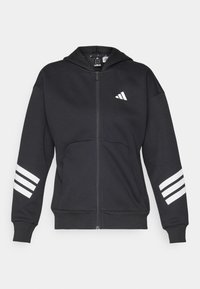 FUTURE ICONS THREE STRIPES FULL ZIP - Sweatjakke - black