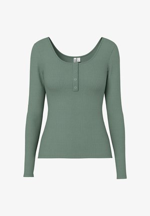 Pieces, PCKITTE LS TOP NOOS BC - Langærmet T-shirt - laurel wreath