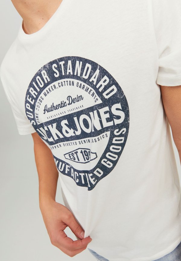 O-NECK - Print T-shirt - cloud dancer4