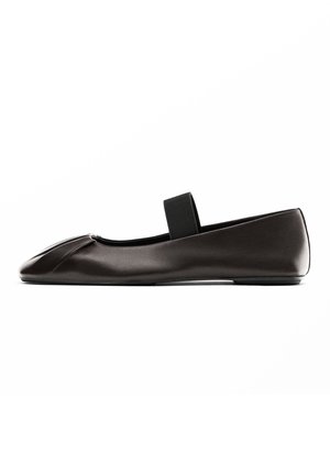 Ballerina's met enkelbandjes - dark brown