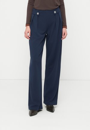 JDYLOUISVILLE LIFE BUTTON - Pantalon classique - black iris