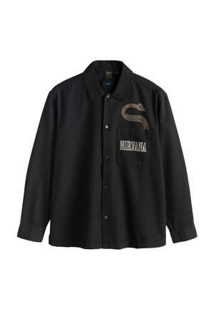 REGULAR FIT - NIRVANA PRINTED LONG SLEEVE - Košeľa - black