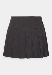 NMTHEA PLEAT TAILORING SKIRT - A-lijn rok - medium grey melange