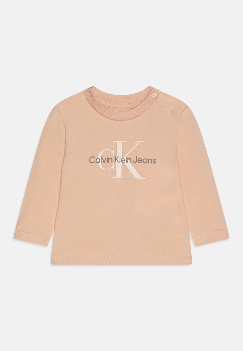 Calvin Klein Jeans MONOGRAM UNISEX - Top s dlouhým rukávem - meringue blush