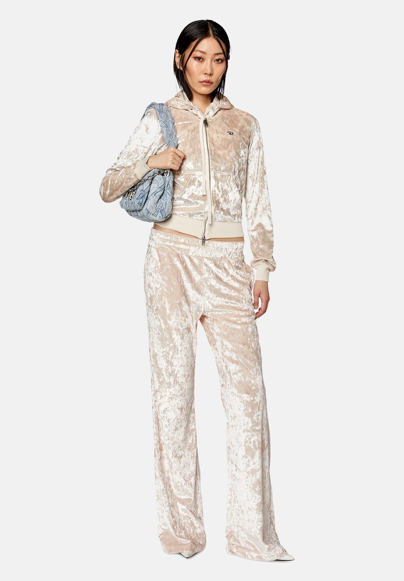 Diesel Sweater met rits beige