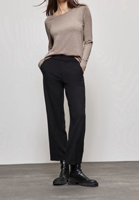 Street One Stickad tröja - taupe