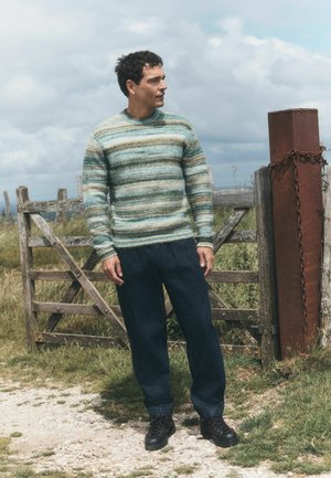 Next, SPACEDYE STRIPED JUMPER - Jumper - green