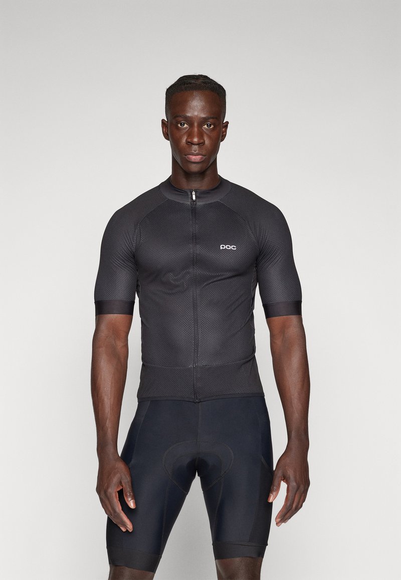 POC ESSENTIAL ROAD LOGO - Maillot de ciclismo - uranium black/hydrogen white