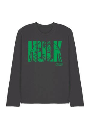 MARVEL HULK TEXT - Langarmshirt - anthracite