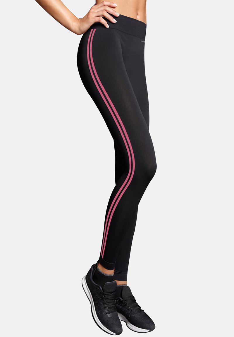 Golden Lady Leggings Pelle Wet Look Leggings With Zip Burgundy