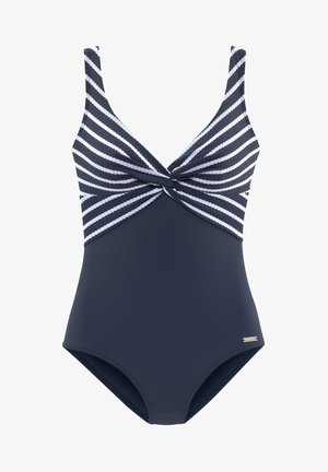 Swimsuit - marine weiß