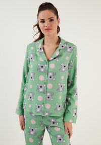 LELA REGULAR FIT - Pizsama szett - green