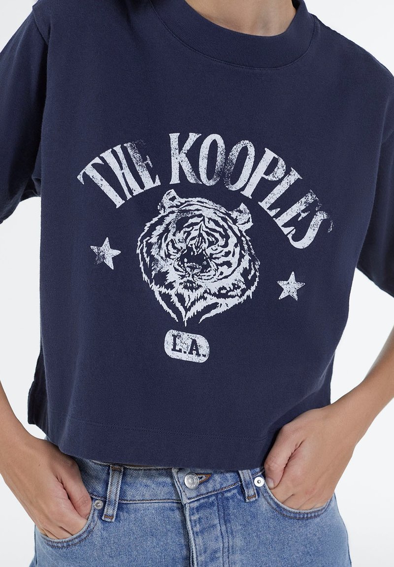Damen Kleider | The Kooples TIGRE TEE T-Shirt print navy/blau - ZJ80218 Damen Kleider | The Kooples TIGRE TEE T-Shirt print navy/blau - ZJ80218