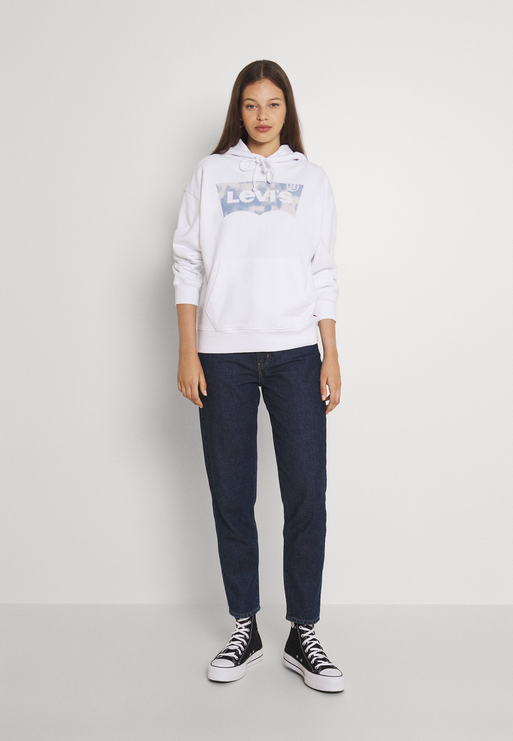 Women HIGH WAISTED MOM JEAN - Jeans Tapered Fit - ocean Women HIGH WAISTED MOM JEAN - Jeans Tapered Fit - ocean