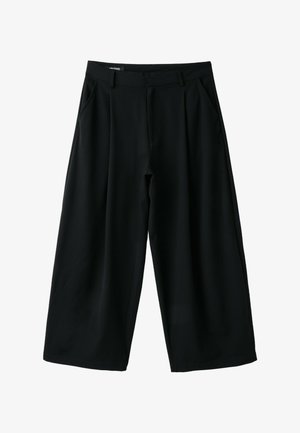 Stradivarius, BARREL SMART TROUSERS - Pantalon classique - black