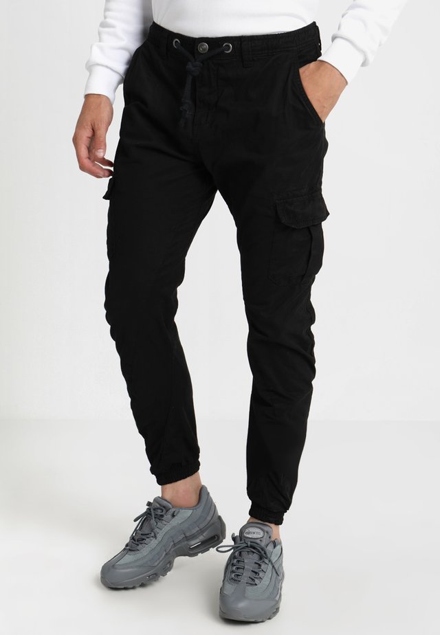 JOGGING PANT - Pantalon cargo - black