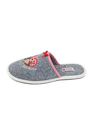 HEIMATGLÜCK HIRSCH - Slippers - mausgrau