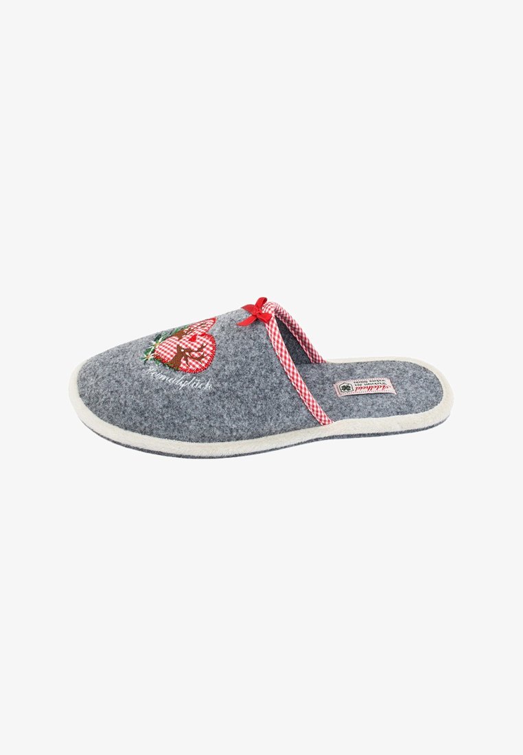 Adelheid HEIMATGLÜCK HIRSCH - Slippers - mausgrau