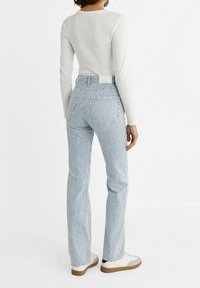 Stradivarius Vaqueros rectos - blue-grey