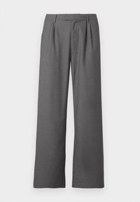 WIDE SEAMLESS TROUSERS - Nohavice - grey