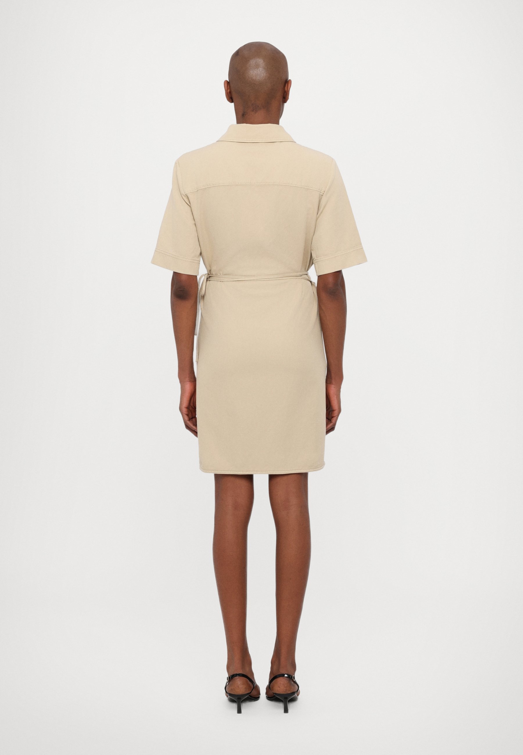 CLOSED SHORT WRAP DRESS - Shirt dress - beige - Zalando.ie
