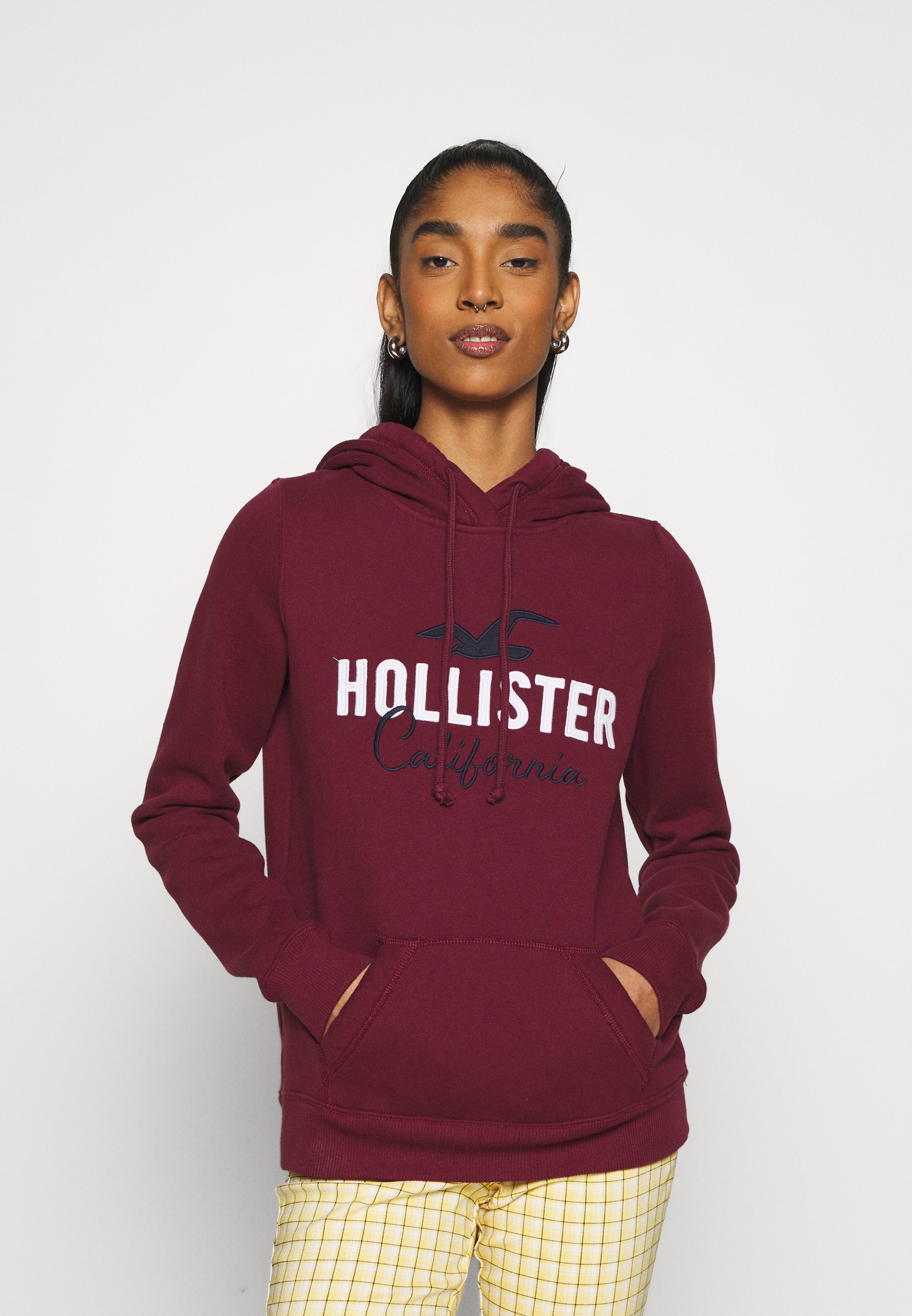 Hollister Co. TECH CORE - Felpa - bordeaux - Zalando.it