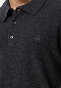 CASH-MERE LANGARM - Poloshirt - dunkel anthrazit